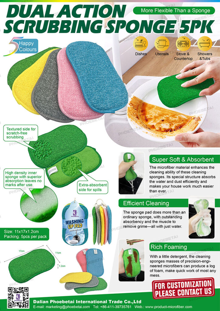 microfiber kitchen sponge