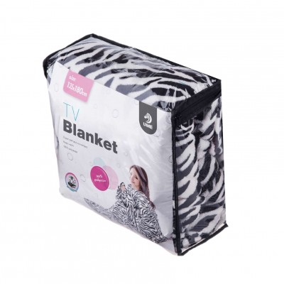 Printed Coral Fleece TV Blanket