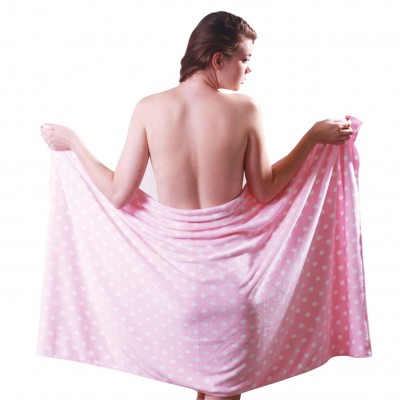 Microfiber printed bath towel