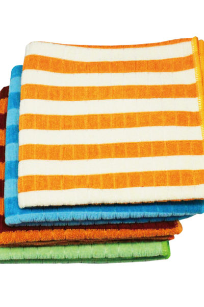 Microfiber Cleaning Cloth In Colored Plaid