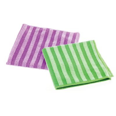 Microfiber Cloth With PP Scrubber