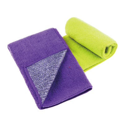 Microfiber Cloth With Silver Scrubber