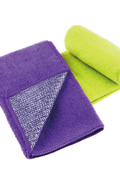 Microfiber Cloth With Silver Scrubber