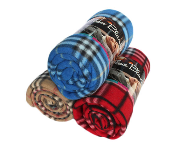 Plaid Polar Fleece Blanket