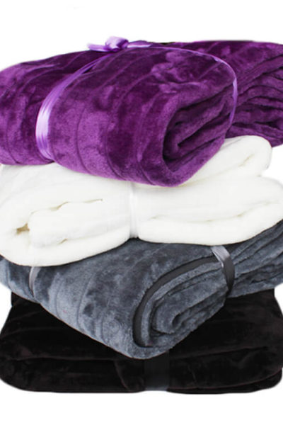 Stock Cheap Faux Fur Throw Blanket