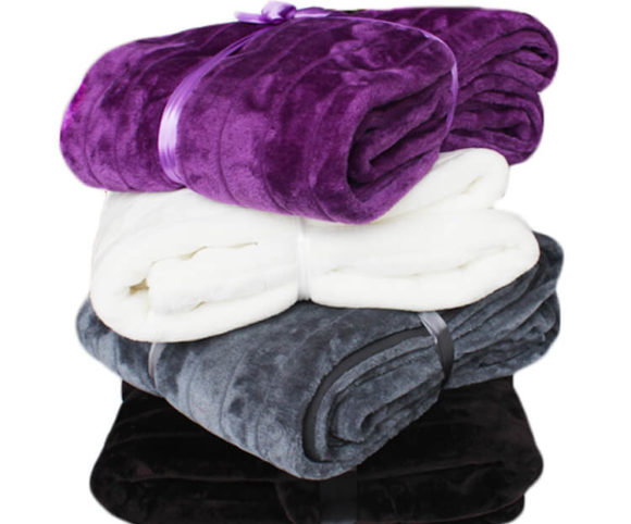 Stock Cheap Faux Fur Throw Blanket