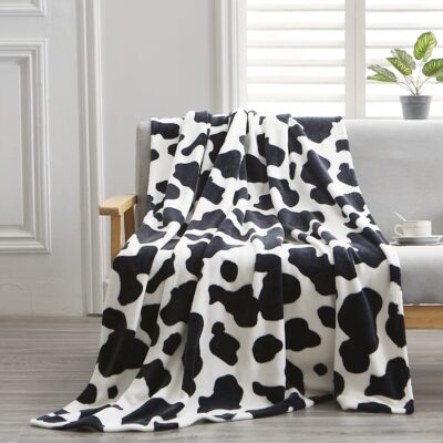 cow print blanket