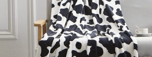 cow print blanket